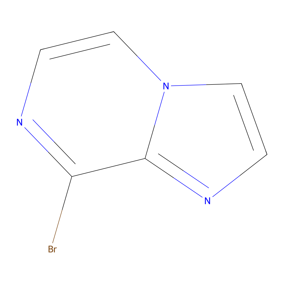8-Bromoimidazo(1,2-a)pyrazine molecular structure, CAS 69214-34-2