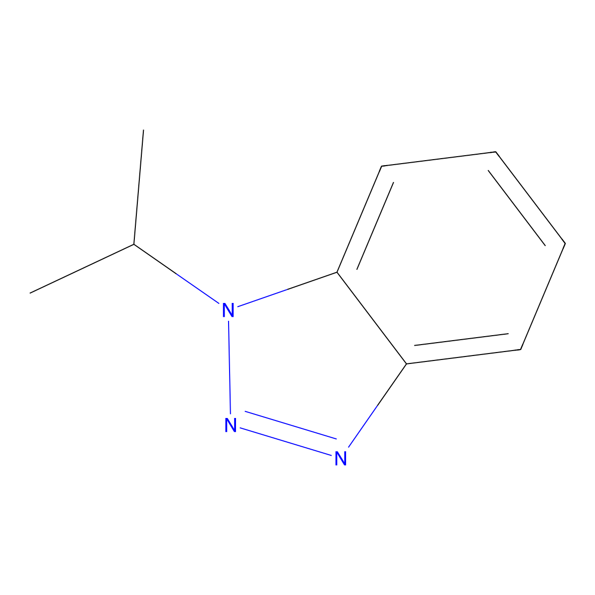 1-isopropyl-1H-benzo[d][1,2,3]triazole molecular structure, CAS 69218-29-7