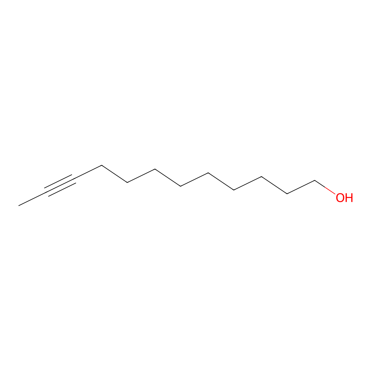 10-Dodecyn-1-ol molecular structure, CAS 69221-99-4