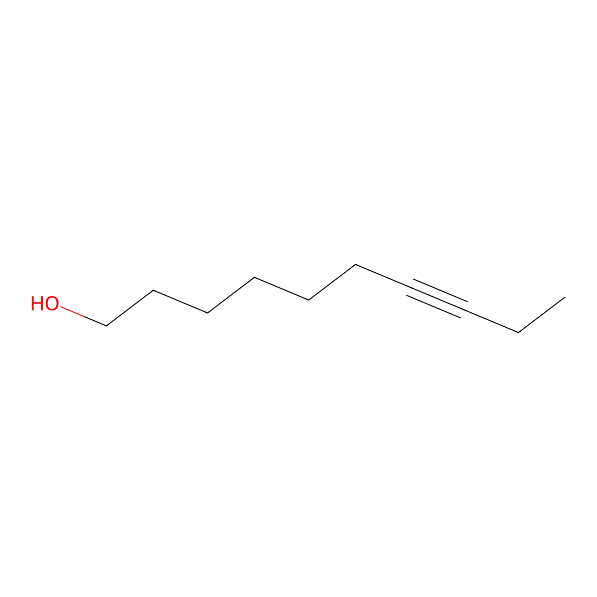7-Decyn-1-OL molecular structure, CAS 69222-08-8