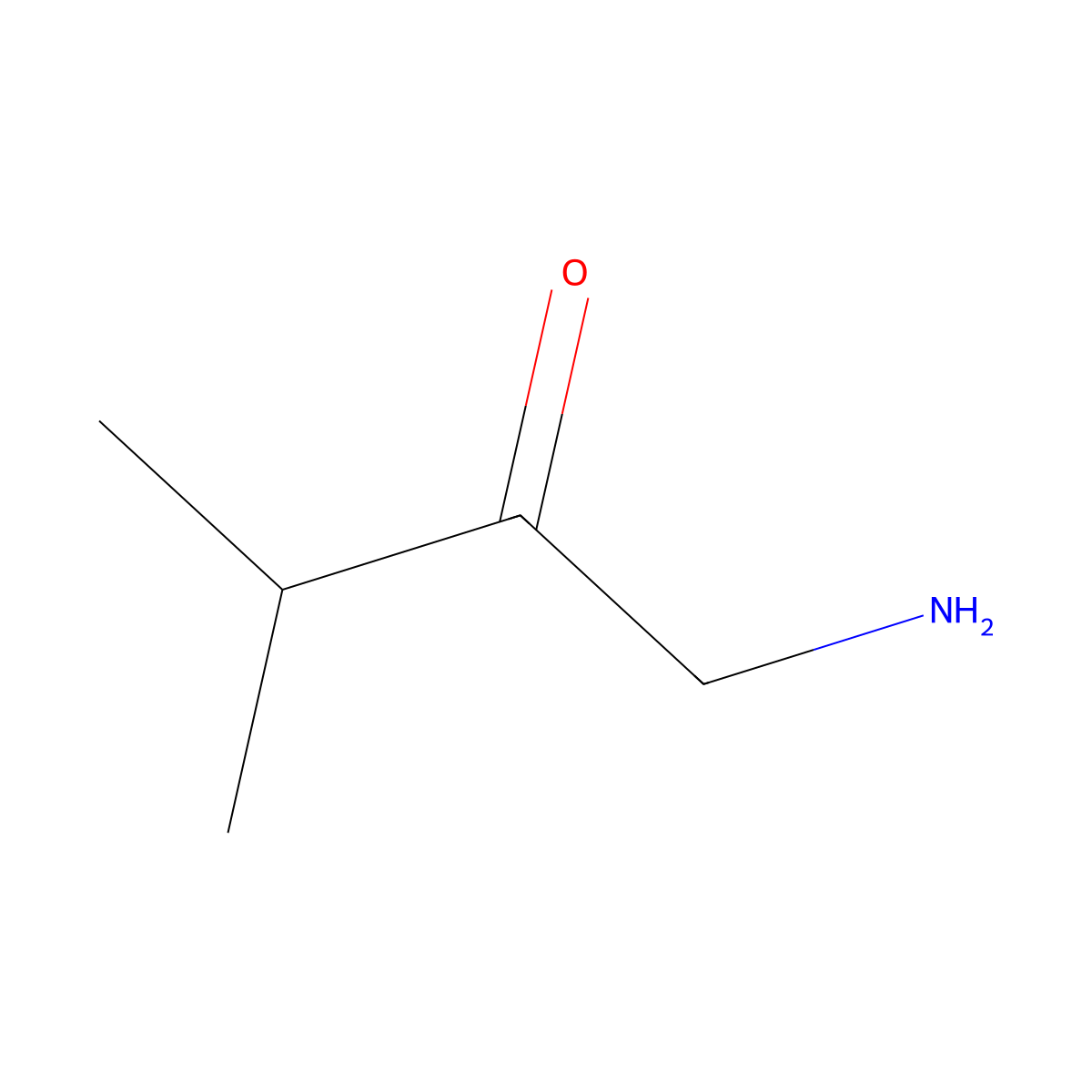 1-Amino-3-methylbutan-2-one molecular structure, CAS 692256-83-0