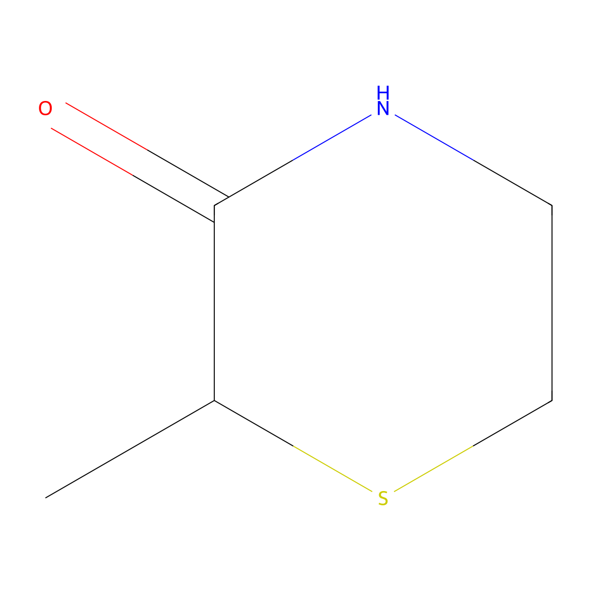 3-Thiomorpholinone, 2-methyl- molecular structure, CAS 69226-20-6