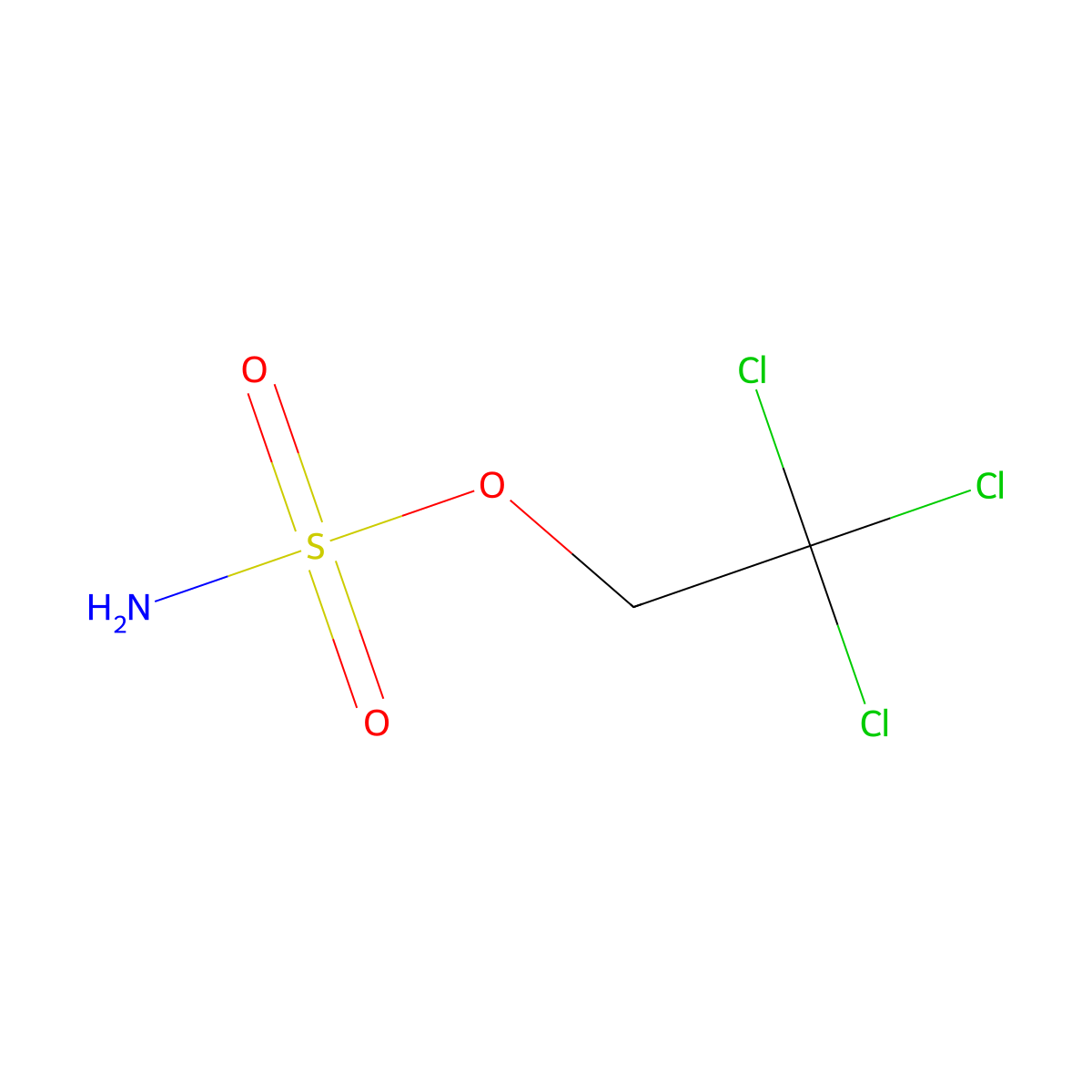 Sulfamic acid, 2,2,2-trichloroethyl ester molecular structure, CAS 69226-51-3