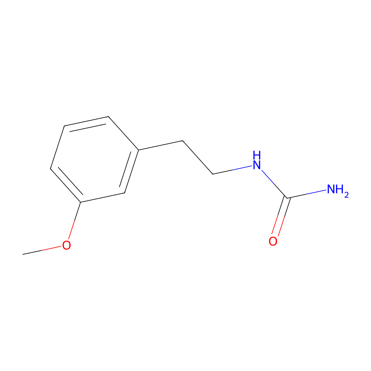 N-(2-(3-Methoxyphenyl)ethyl)urea molecular structure, CAS 69226-63-7
