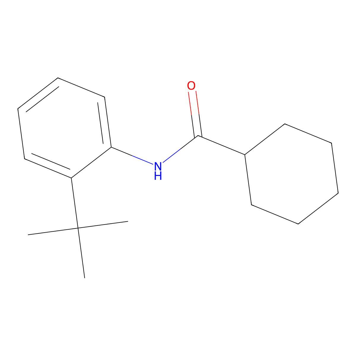 N-(2-tert-butylphenyl)cyclohexanecarboxamide molecular structure, CAS 692262-22-9