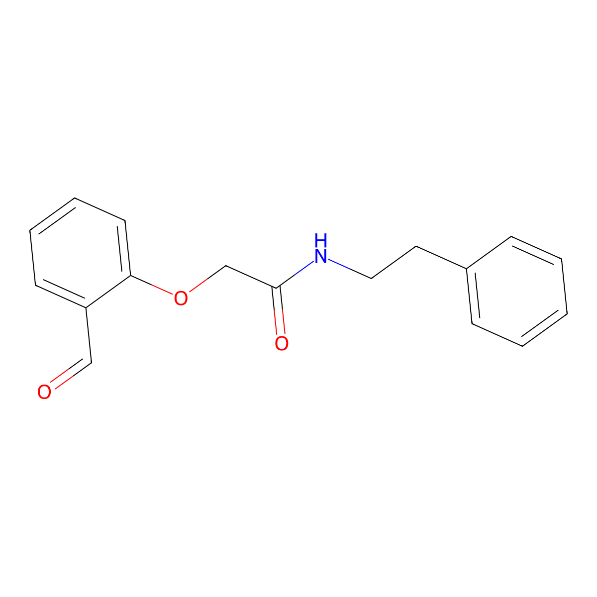 2-(2-formylphenoxy)-N-(2-phenylethyl)acetamide molecular structure, CAS 692262-76-3