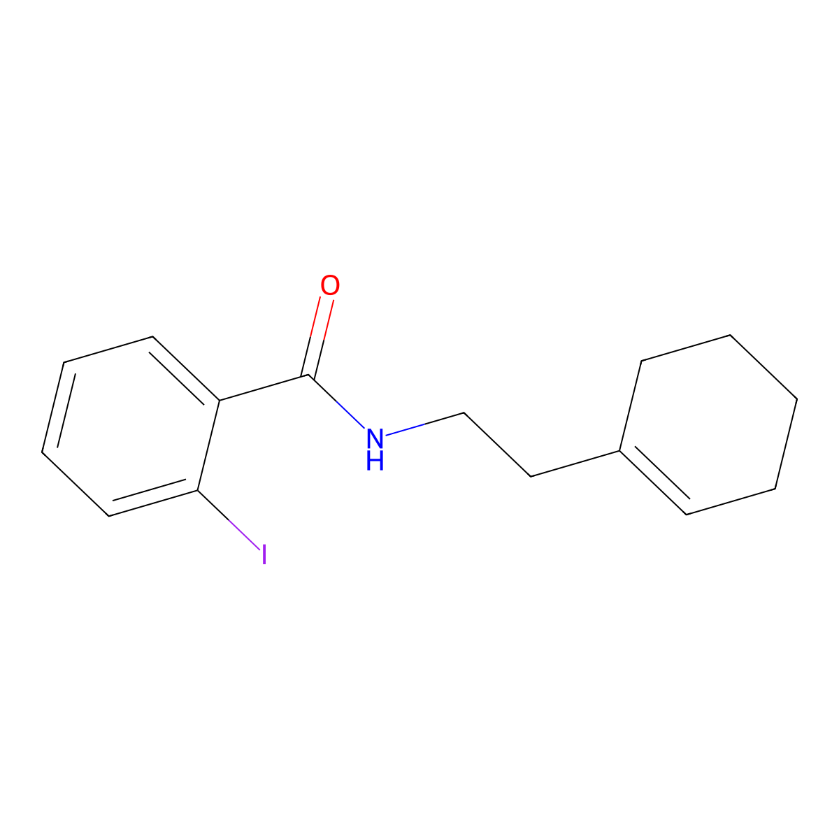 N-(2-(Cyclohex-1-en-1-yl)ethyl)-2-iodobenzamide molecular structure, CAS 692266-60-7