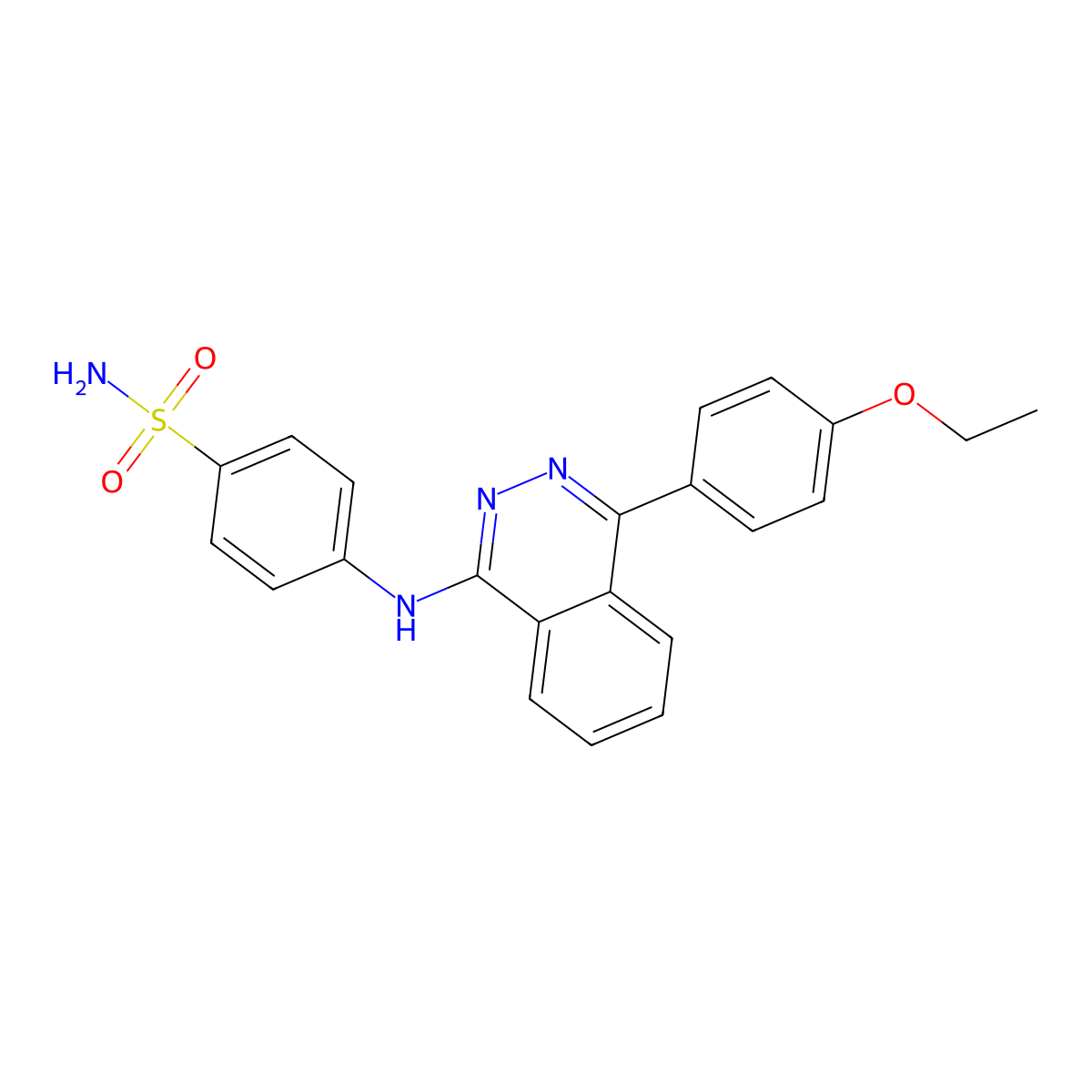 4-[[4-(4-Ethoxyphenyl)phthalazin-1-yl]amino]benzenesulfonamide molecular structure, CAS 692268-11-4
