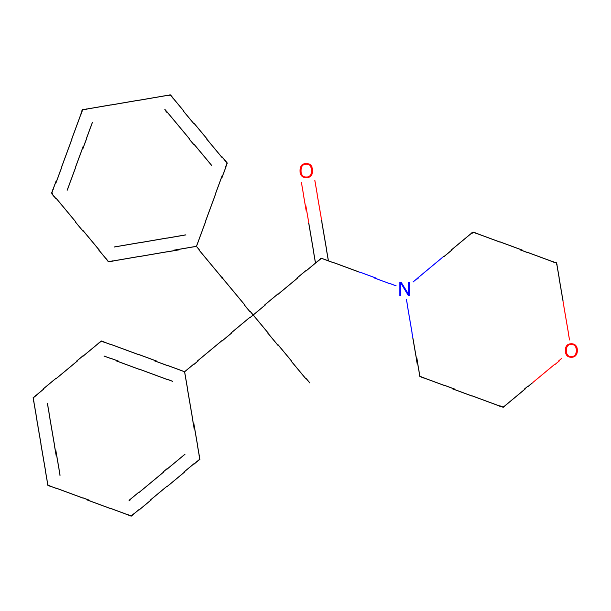 4-(2,2-Diphenylpropanoyl)morpholine molecular structure, CAS 692272-19-8