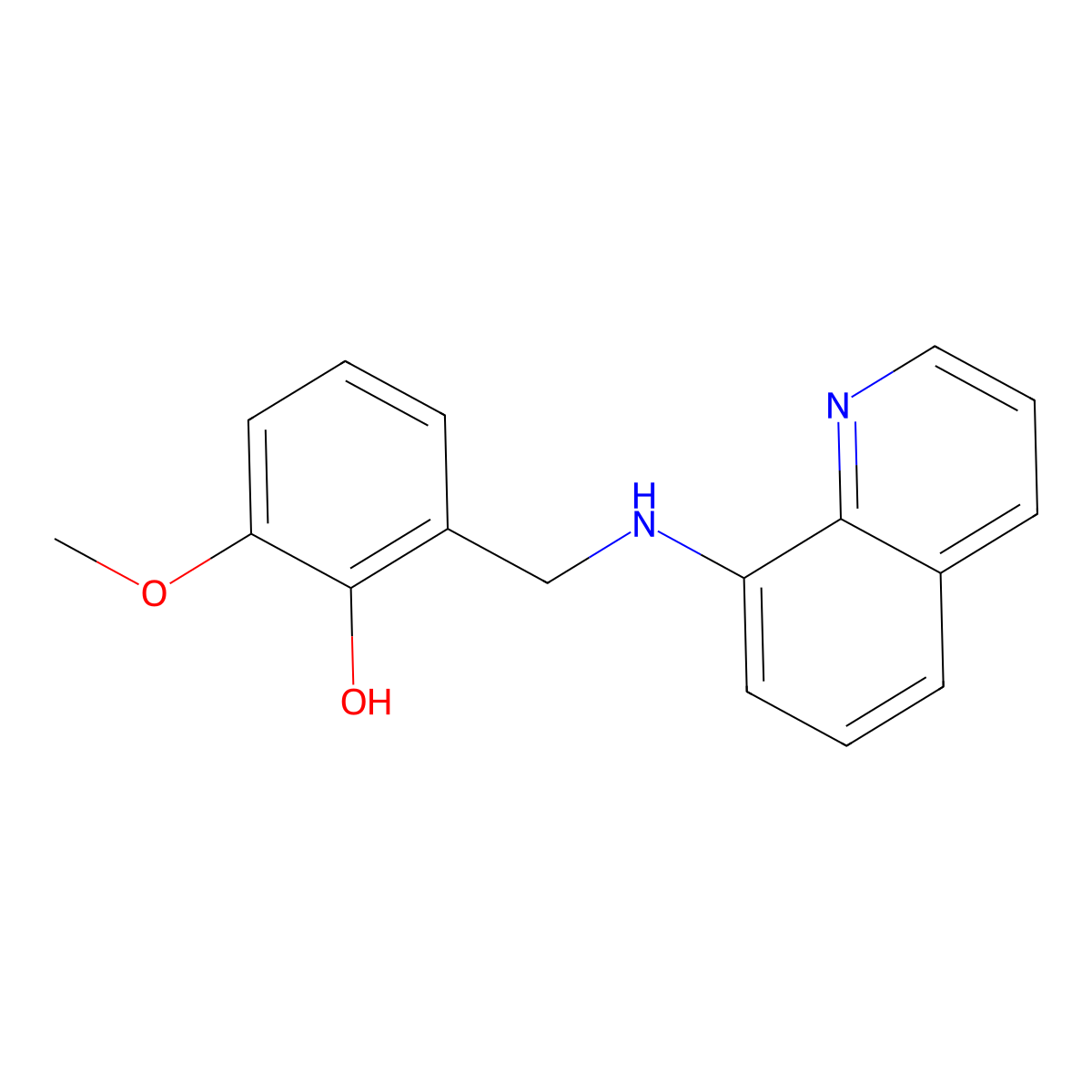 2-Methoxy-6-[(quinolin-8-ylamino)methyl]phenol molecular structure, CAS 692272-24-5