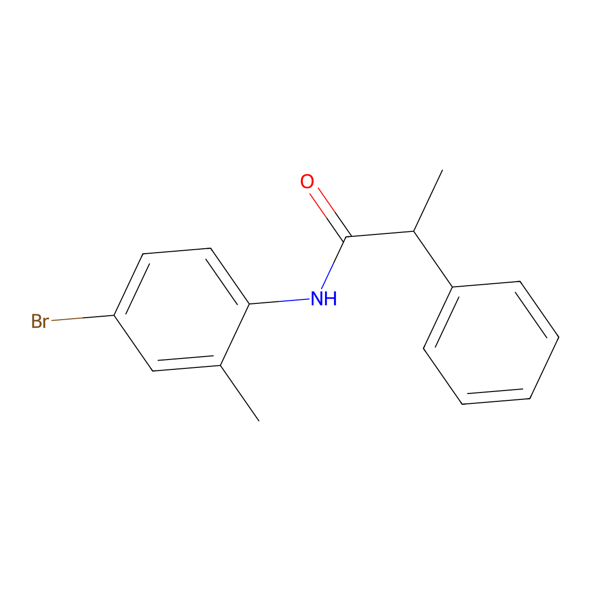 N-(4-bromo-2-methylphenyl)-2-phenylpropanamide molecular structure, CAS 692274-70-7