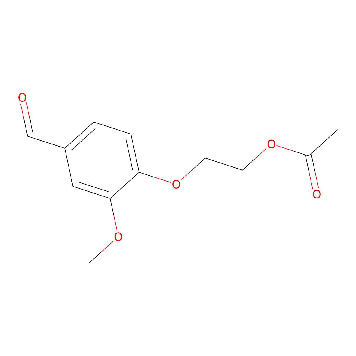 2-(4-Formyl-2-methoxyphenoxy)ethyl acetate molecular structure, CAS 692275-82-4