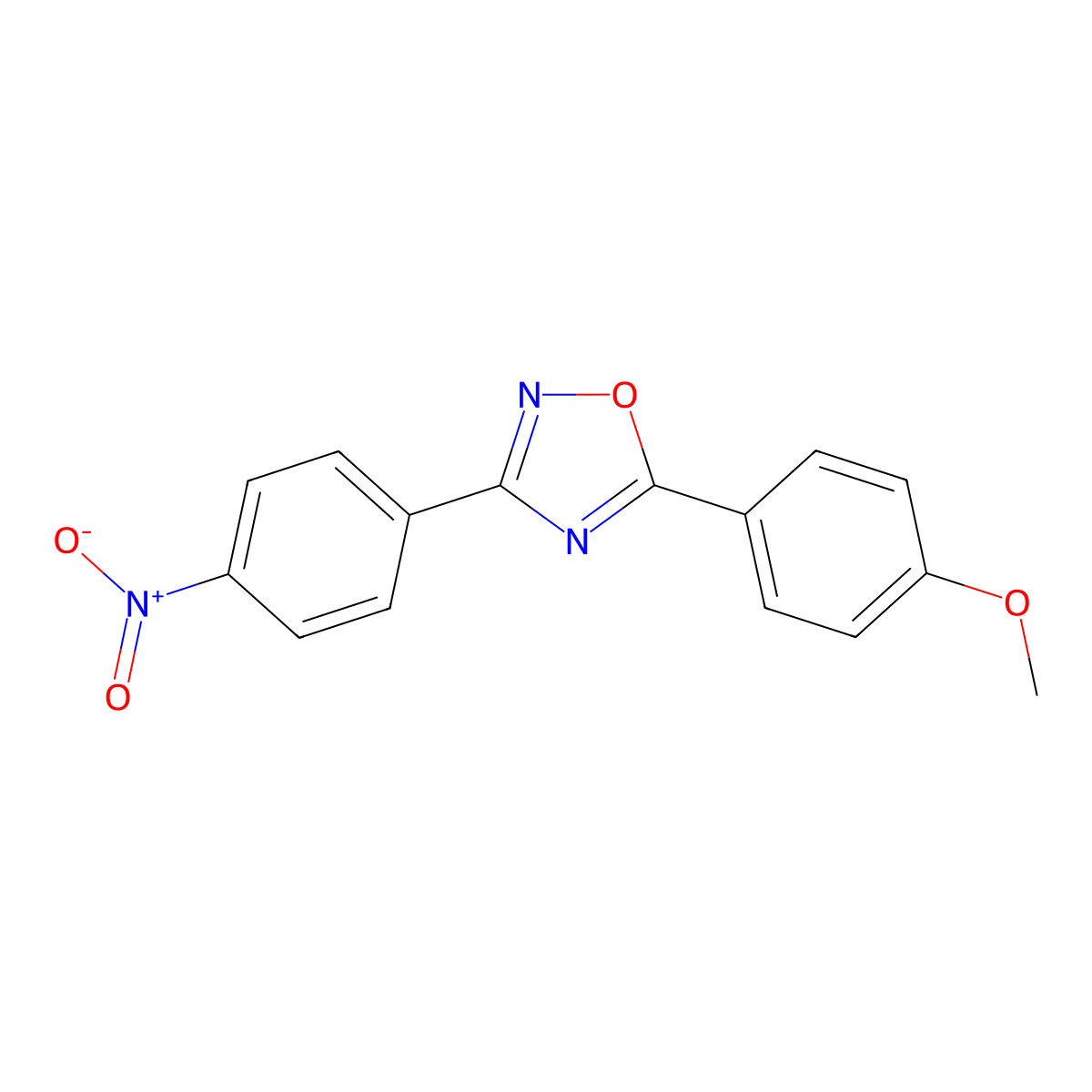 5-(4-Methoxyphenyl)-3-(4-nitrophenyl)-1,2,4-oxadiazole molecular structure, CAS 692278-59-4
