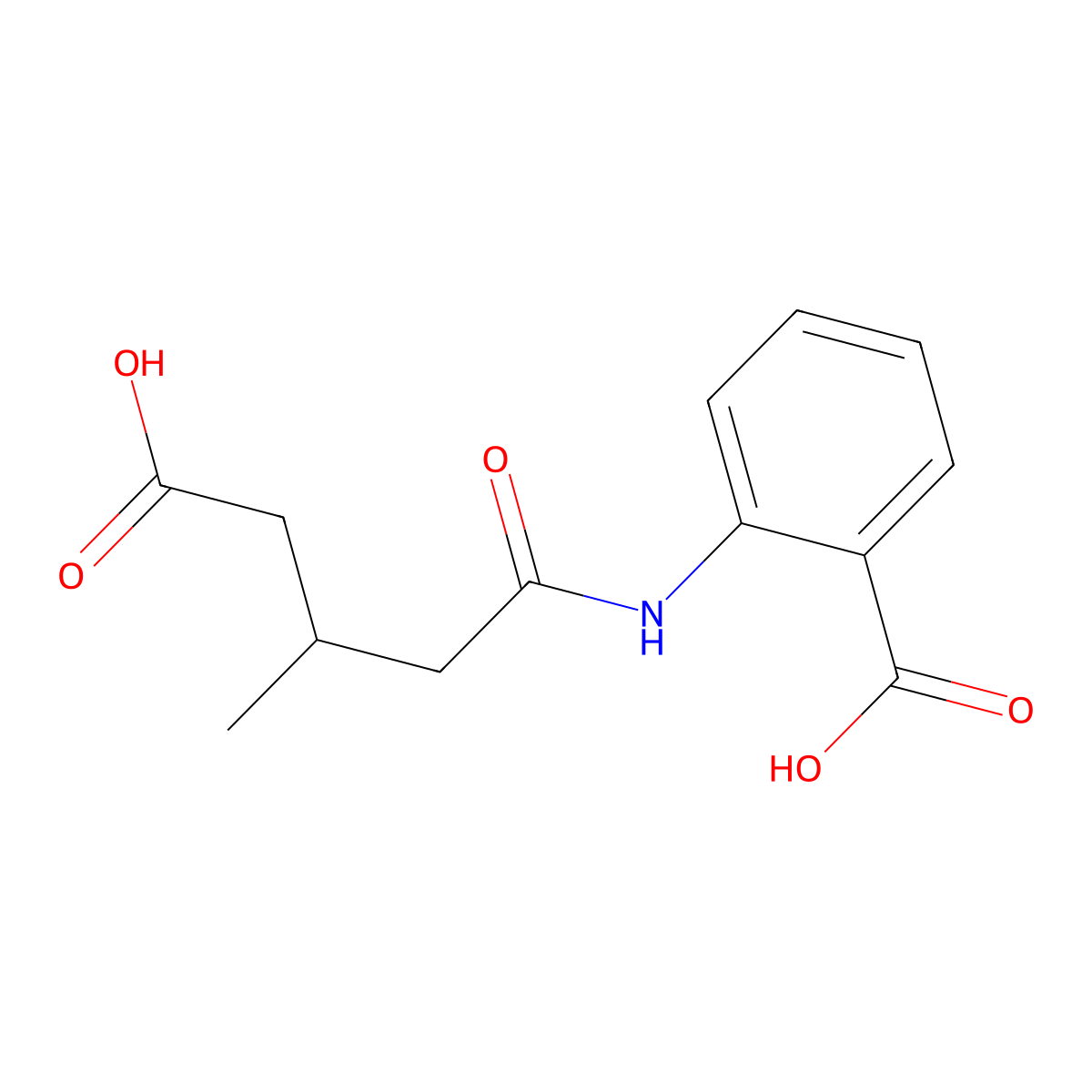 2-[(4-Carboxy-3-methylbutanoyl)amino]benzoic acid molecular structure, CAS 692278-69-6