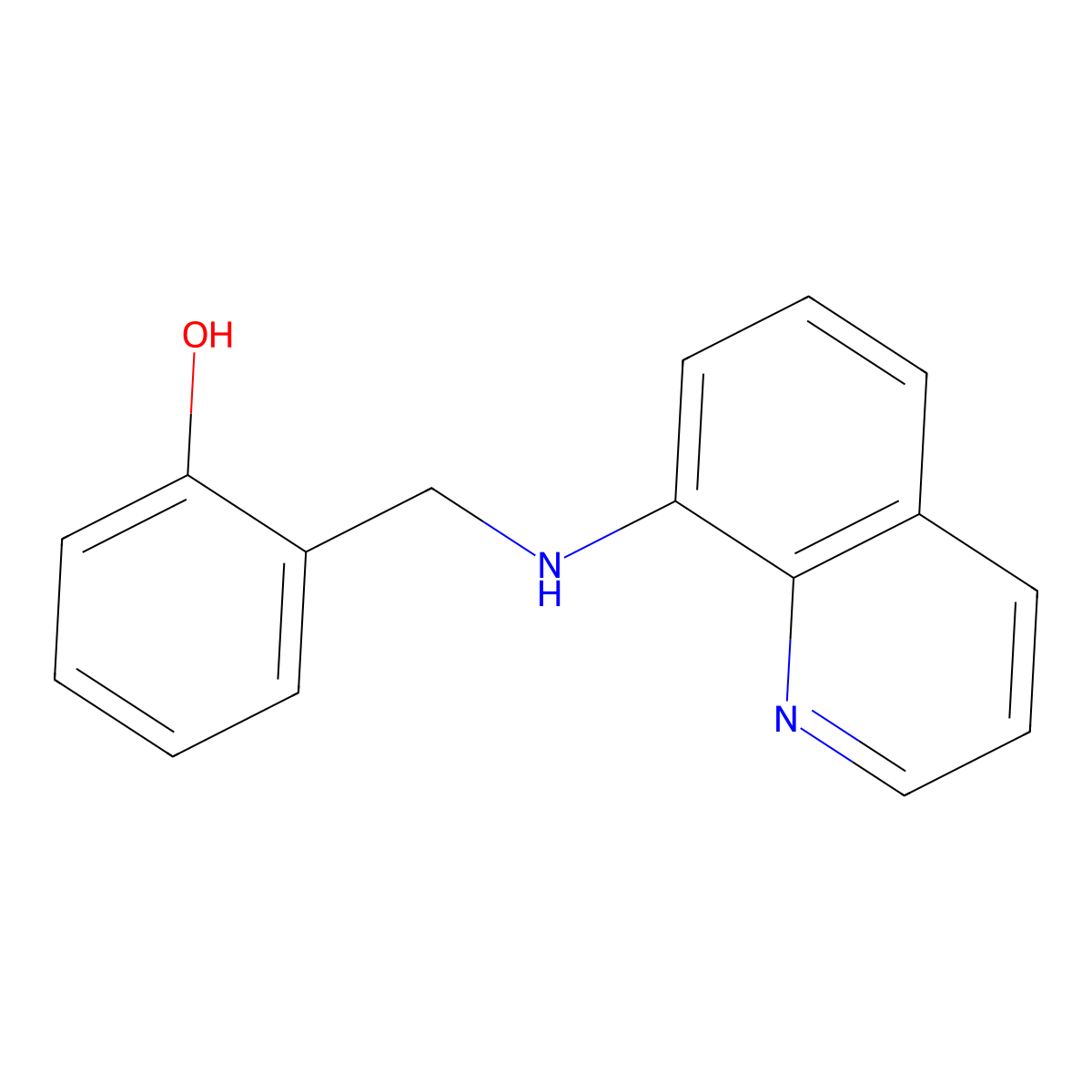 2-[(Quinolin-8-ylamino)methyl]phenol molecular structure, CAS 692279-62-2