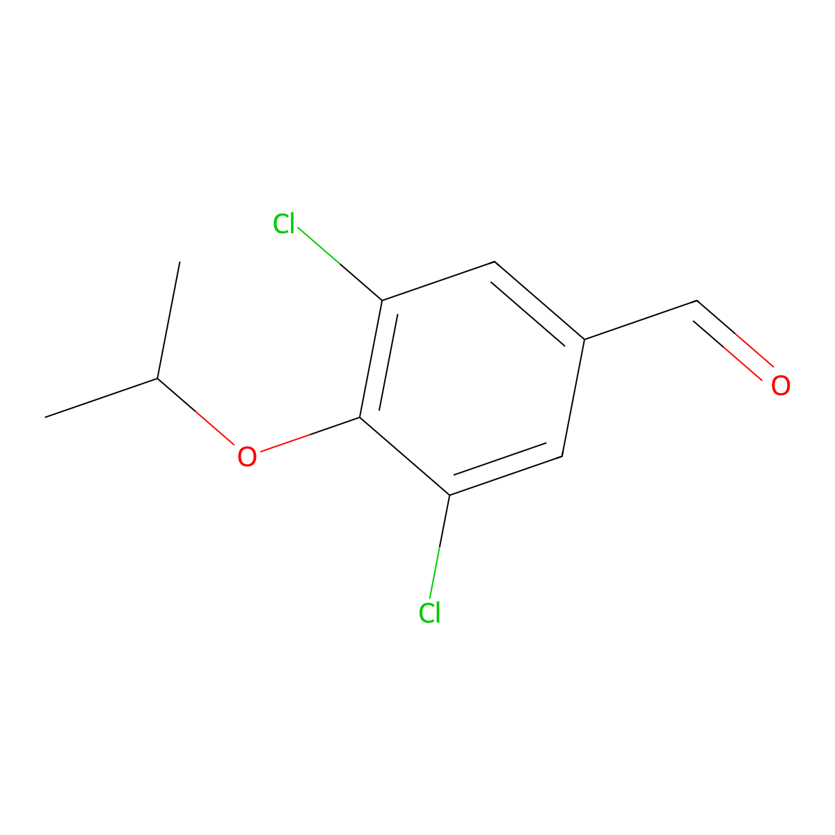 3,5-Dichloro-4-isopropoxybenzaldehyde molecular structure, CAS 692281-56-4