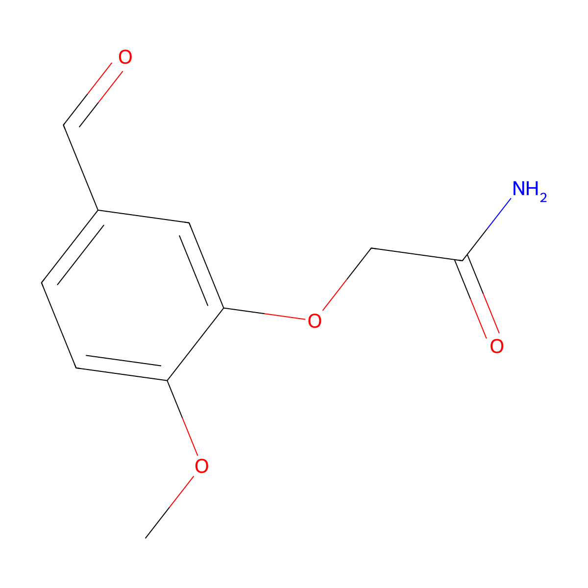 2-(5-Formyl-2-methoxyphenoxy)acetamide molecular structure, CAS 692282-22-7