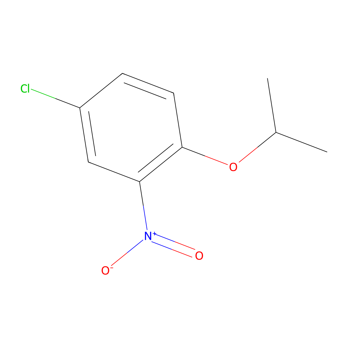 4-Chloro-1-isopropoxy-2-nitrobenzene molecular structure, CAS 692284-82-5