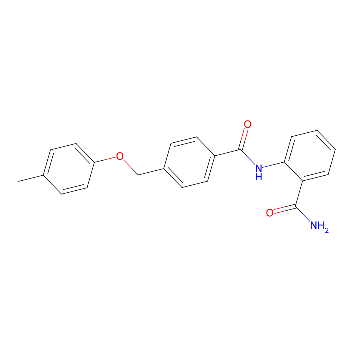 2-({4-[(4-Methylphenoxy)methyl]benzoyl}amino)benzamide molecular structure, CAS 692286-45-6