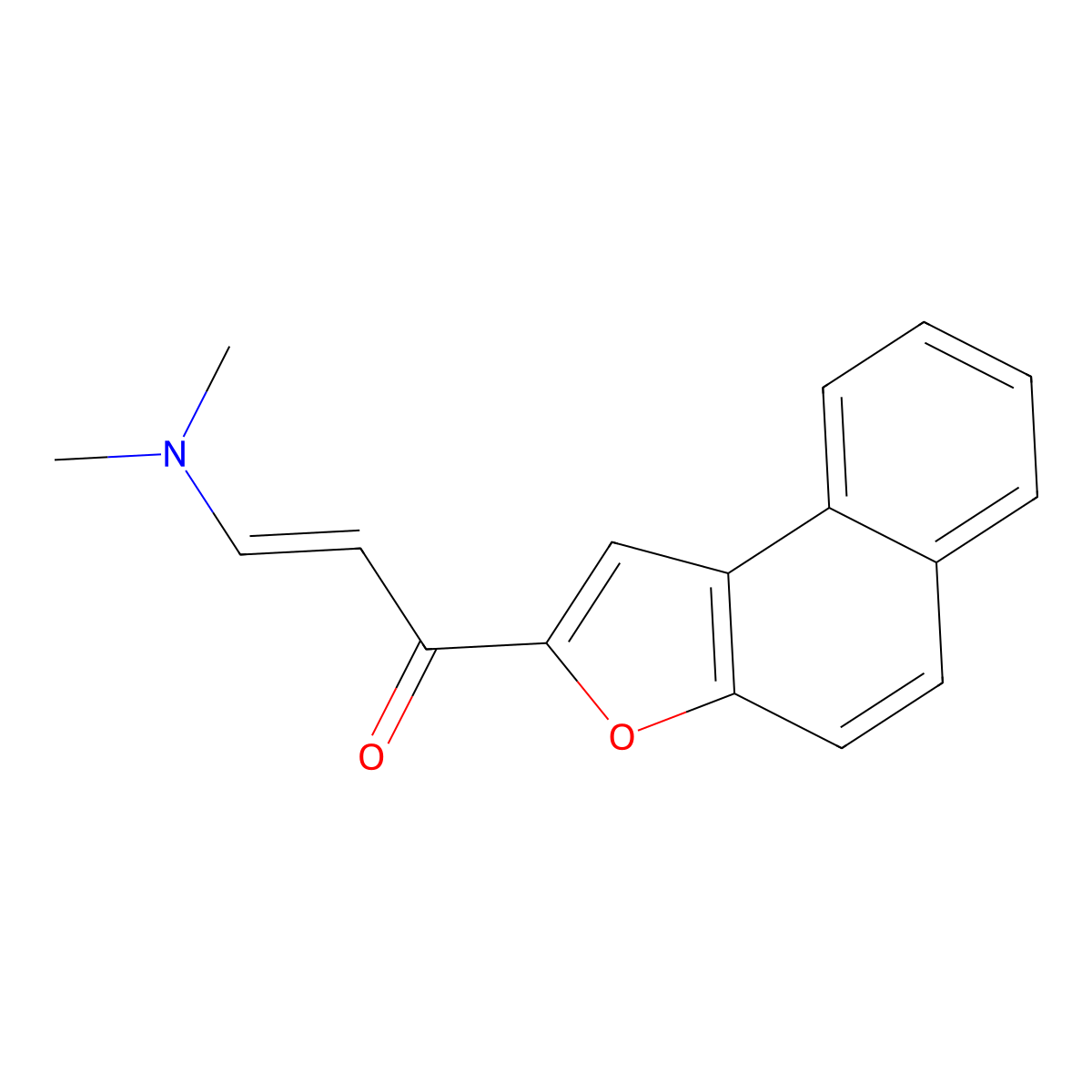 (E)-3-(dimethylamino)-1-naphtho[2,1-b]furan-2-yl-2-propen-1-one molecular structure, CAS 692287-22-2