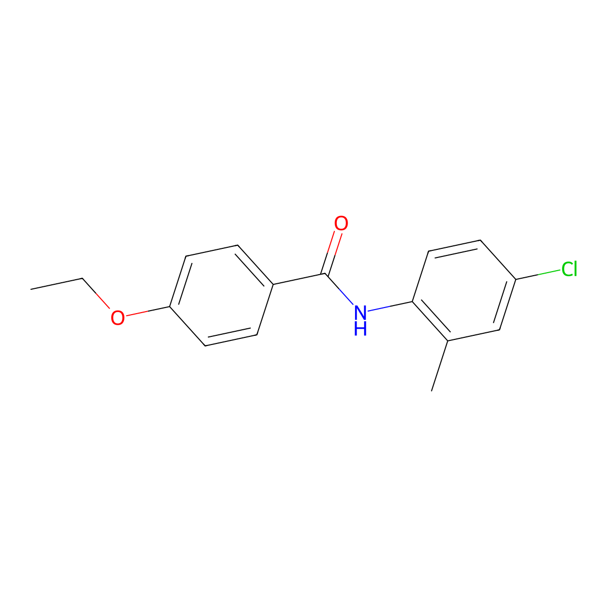 N-(4-chloro-2-methylphenyl)-4-ethoxybenzamide molecular structure, CAS 692288-47-4