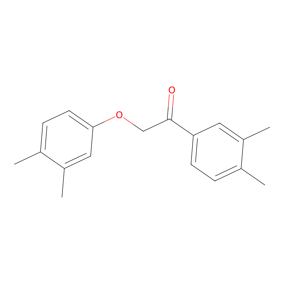 2-(3,4-Dimethylphenoxy)-1-(3,4-dimethylphenyl)ethanone molecular structure, CAS 692289-27-3