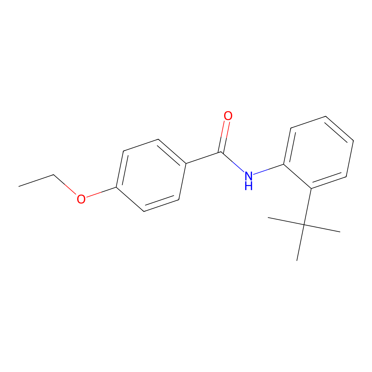 N-(2-tert-butylphenyl)-4-ethoxybenzamide molecular structure, CAS 692289-83-1