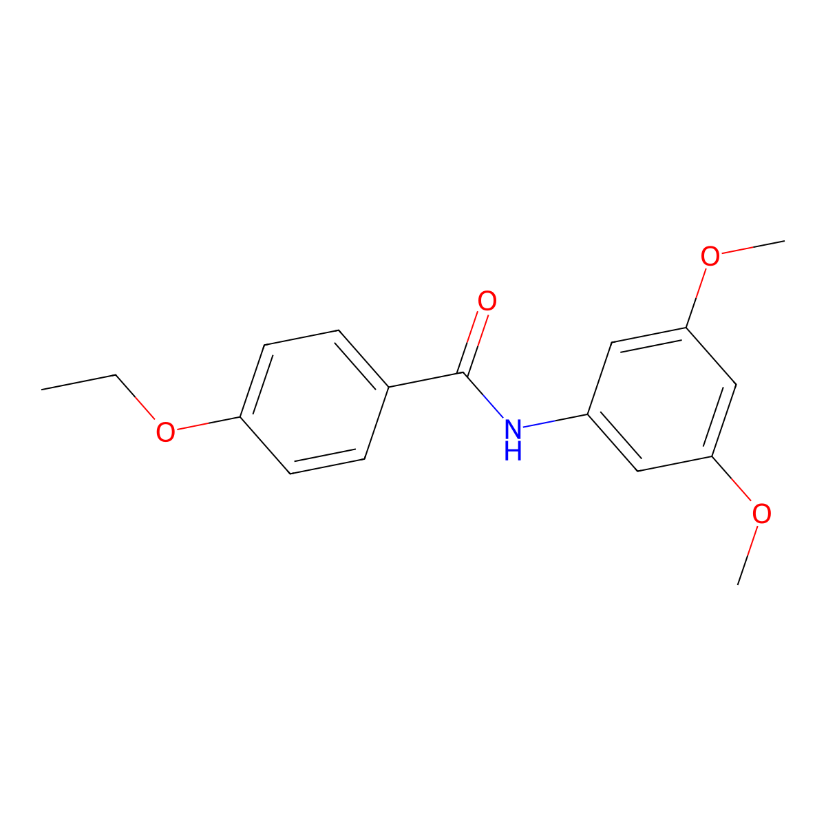 N-(3,5-dimethoxyphenyl)-4-ethoxybenzamide molecular structure, CAS 692290-35-0