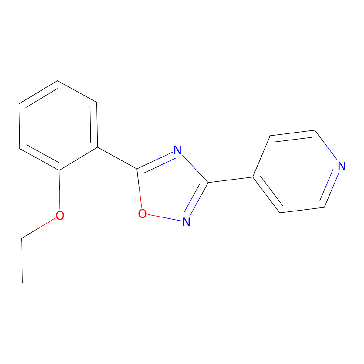 4-[5-(2-Ethoxyphenyl)-1,2,4-oxadiazol-3-yl]pyridine molecular structure, CAS 692291-12-6