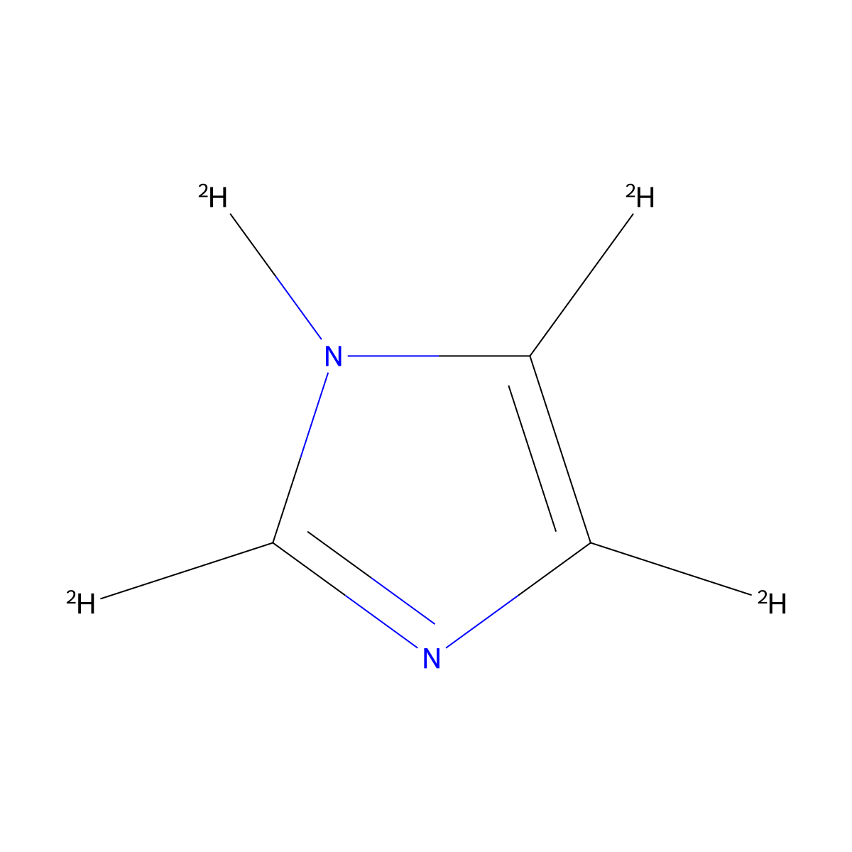 Imidazole-d4 molecular structure, CAS 6923-01-9