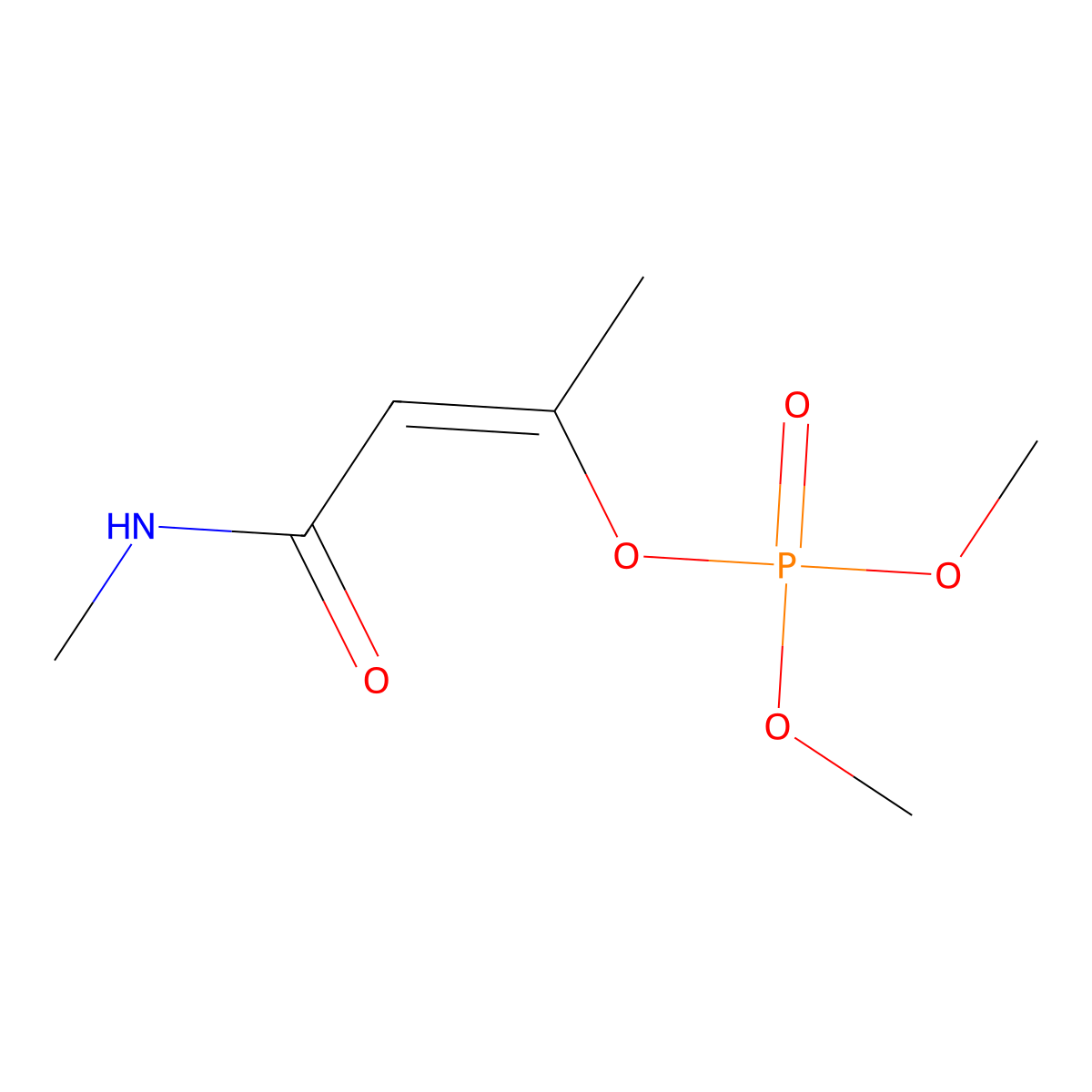 Monocrotophos molecular structure, CAS 6923-22-4