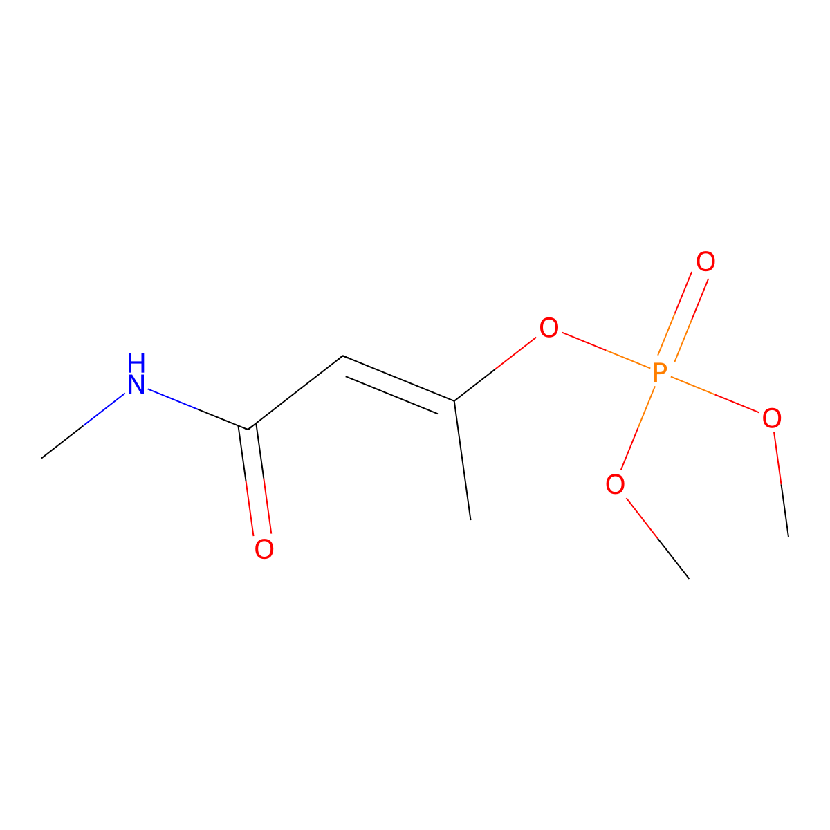 Monocrotophos molecular structure, CAS 6923-22-4