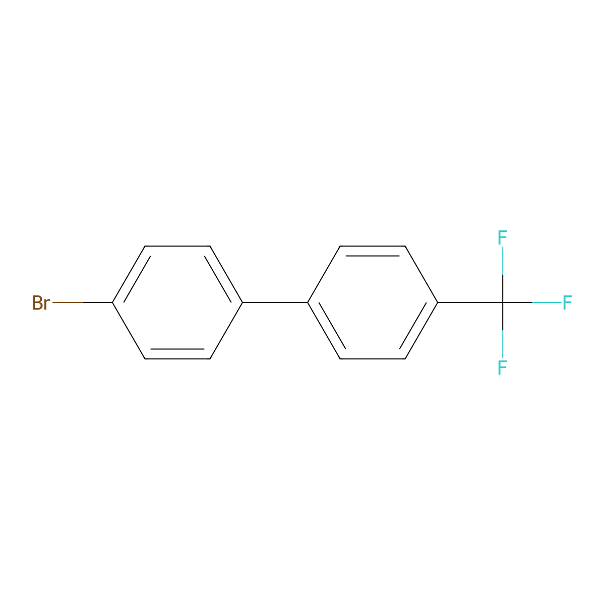 4-Bromo-4'-(trifluoromethyl)biphenyl molecular structure, CAS 69231-87-4