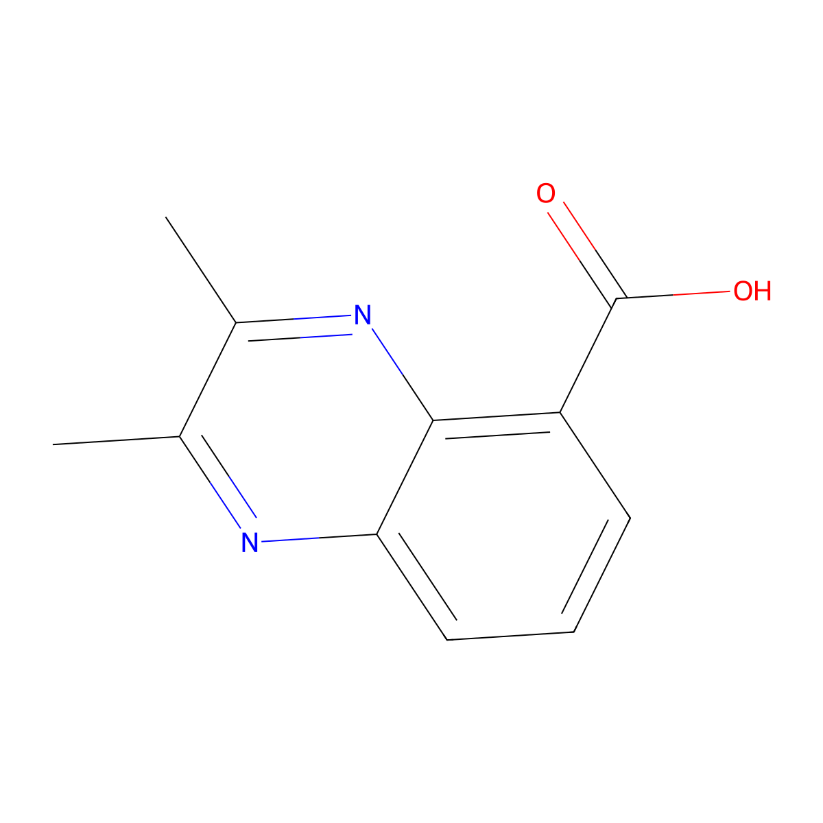 2,3-dimethylquinoxaline-5-carboxylic Acid molecular structure, CAS 6924-67-0