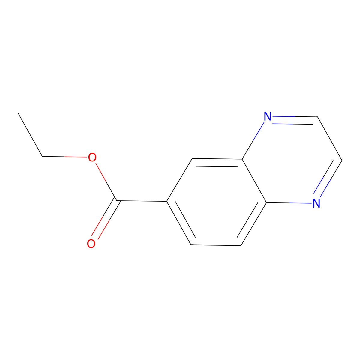 Ethyl Quinoxaline-6-carboxylate molecular structure, CAS 6924-72-7