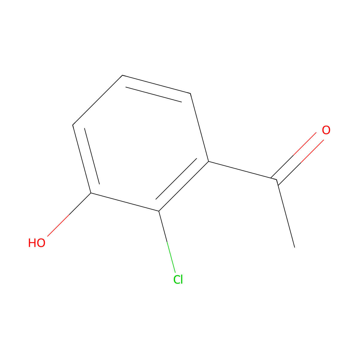 1-(2-Chloro-3-hydroxyphenyl)ethanone molecular structure, CAS 69240-96-6