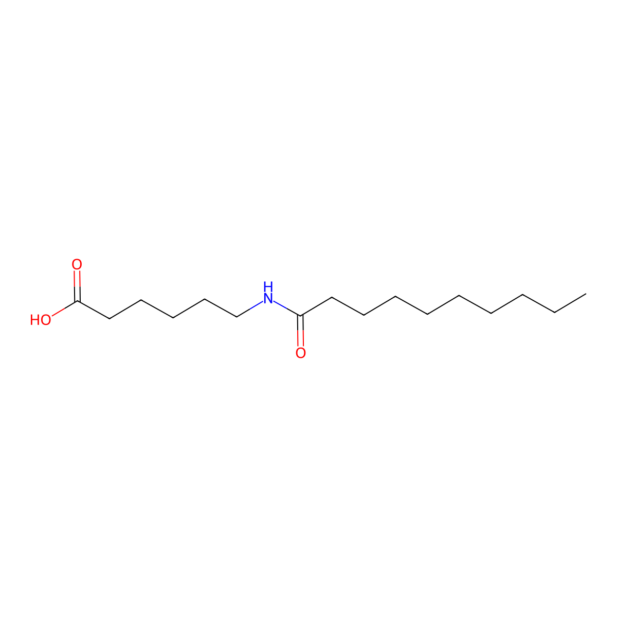 6-(Decanoylamino)hexanoic acid molecular structure, CAS 69242-01-9