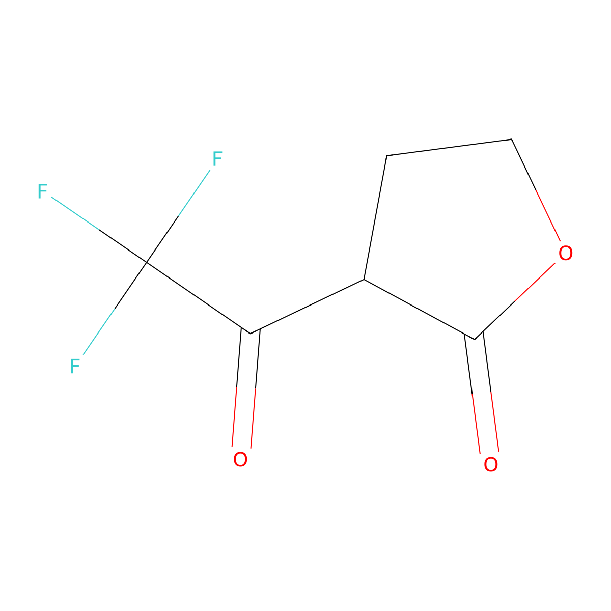 3-(Trifluoroacetyl)oxolan-2-one molecular structure, CAS 69243-04-5