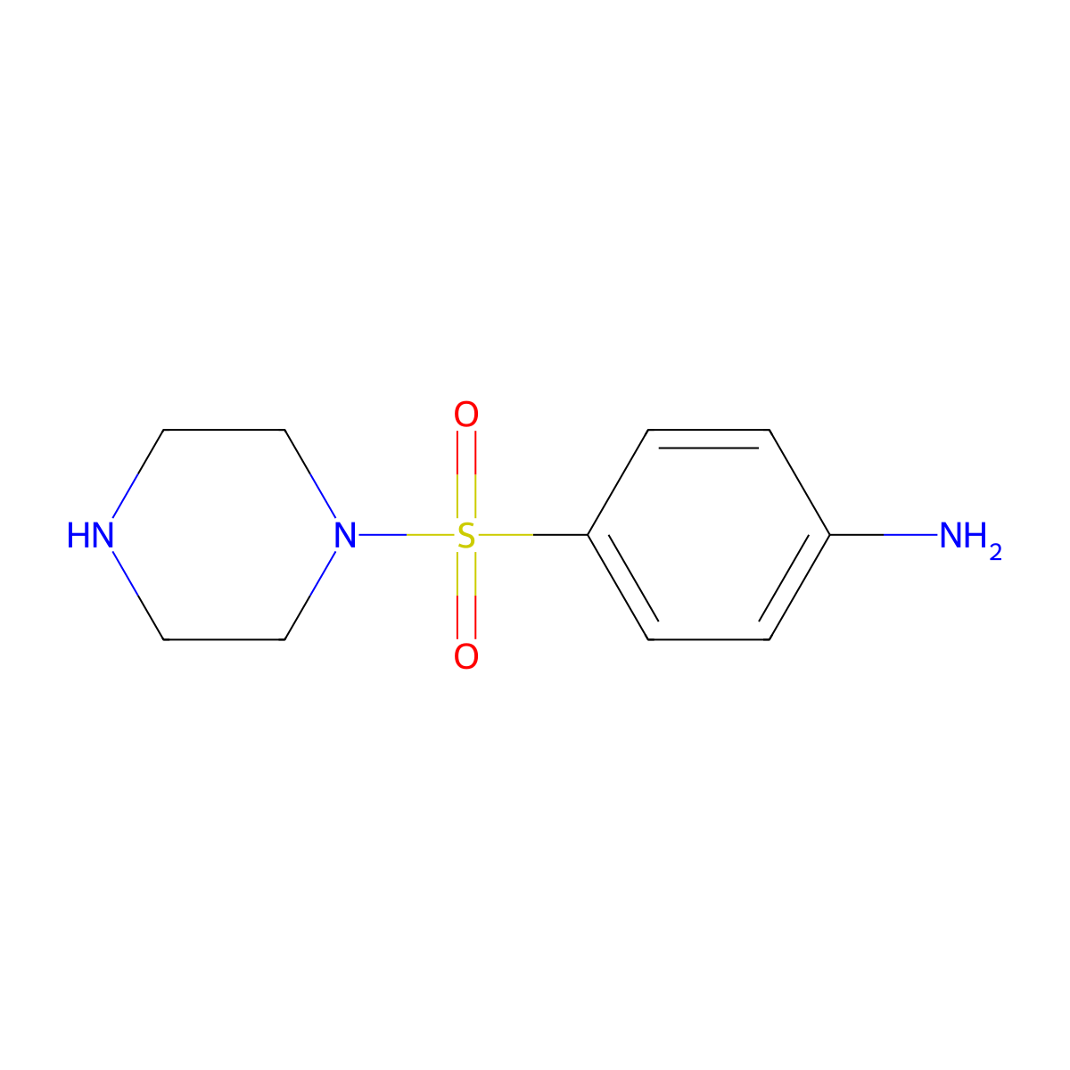 4-(Piperazin-1-ylsulfonyl)aniline molecular structure, CAS 69249-13-4