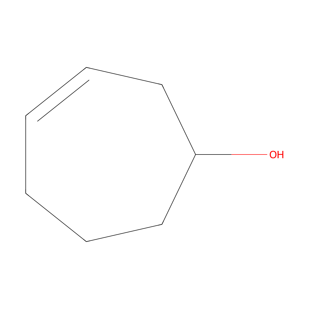 3-Cyclohepten-1-ol molecular structure, CAS 6925-17-3