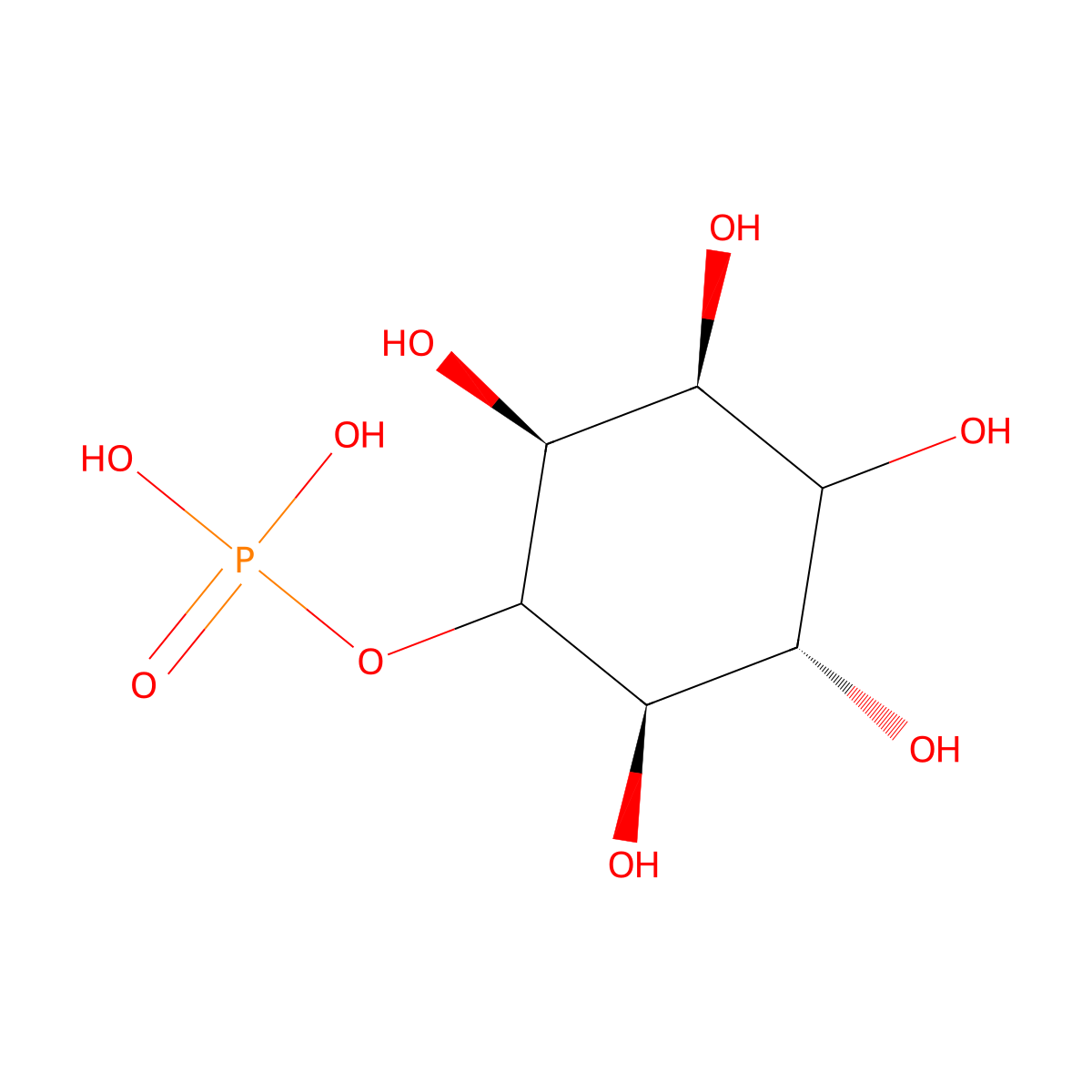 1D-myo-inositol 4-phosphate molecular structure, CAS 69256-52-6