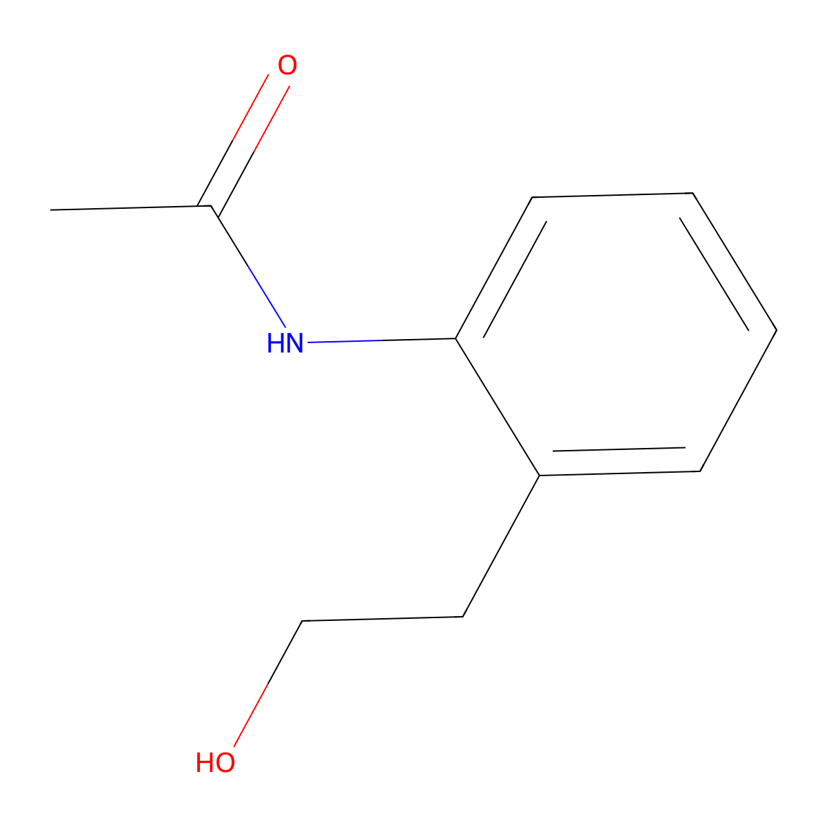 Acetanilide, 2'-(2-hydroxyethyl)- molecular structure, CAS 69258-86-2