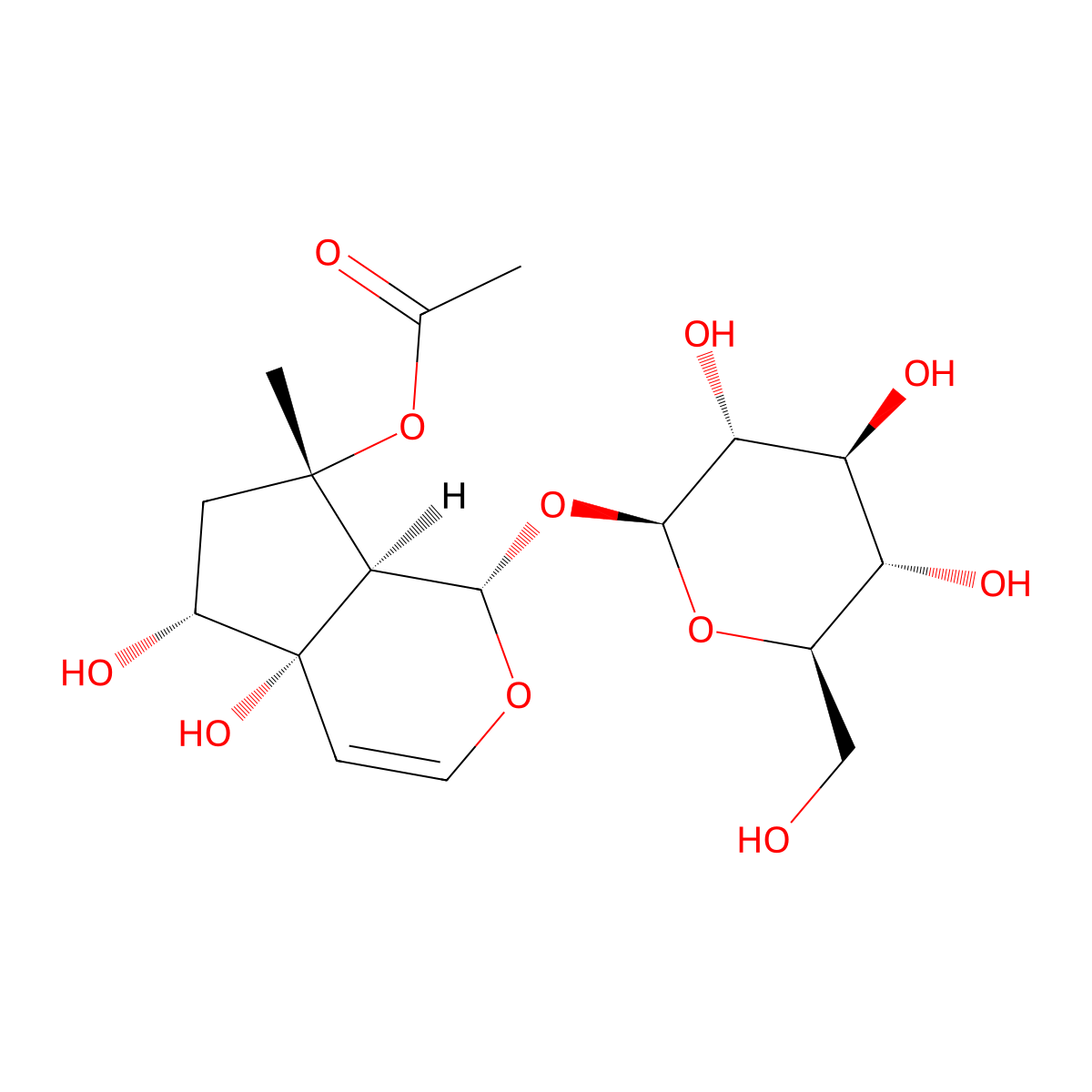 8-O-Acetylharpagide molecular structure, CAS 6926-14-3