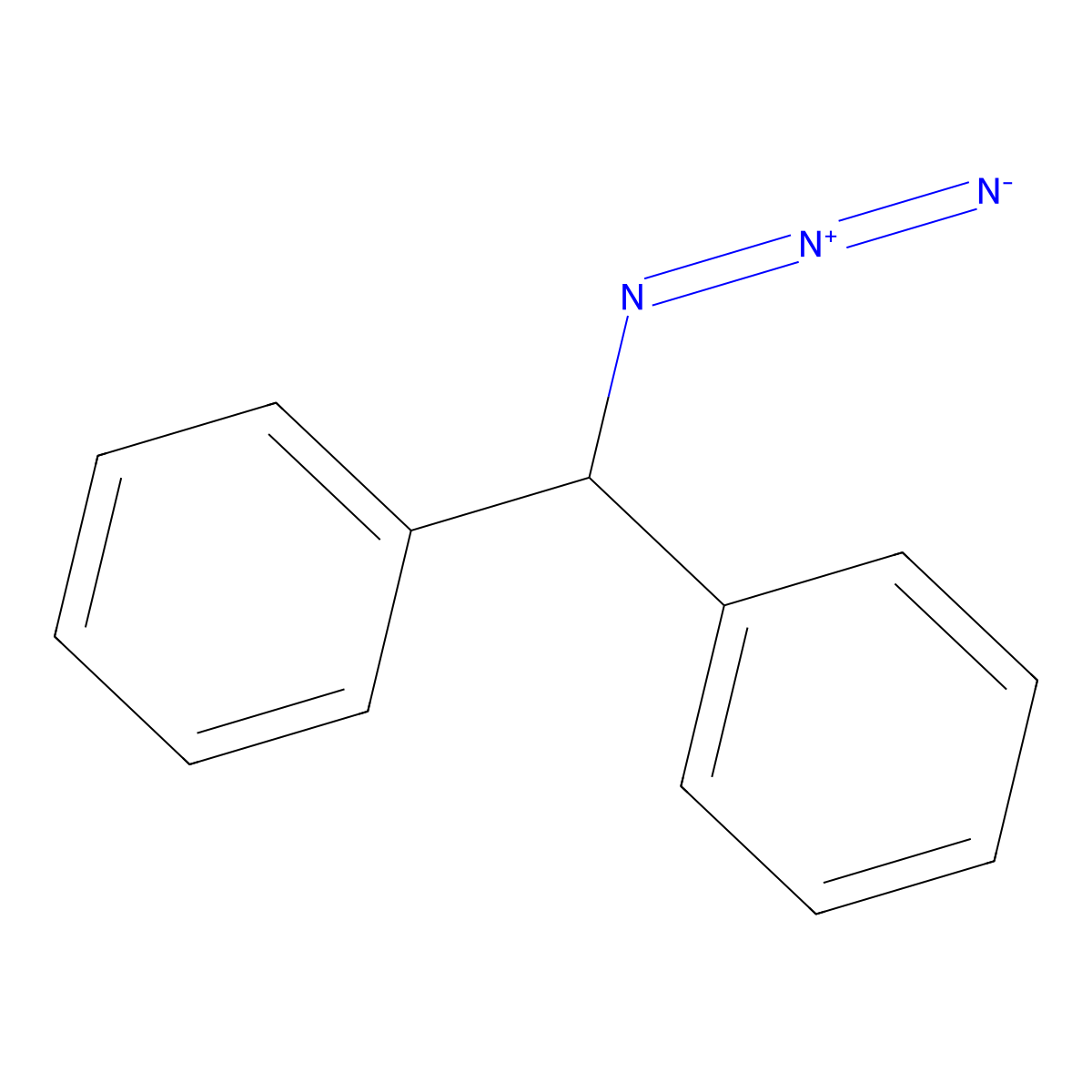 Benzene, 1,1'-(azidomethylene)bis- molecular structure, CAS 6926-47-2