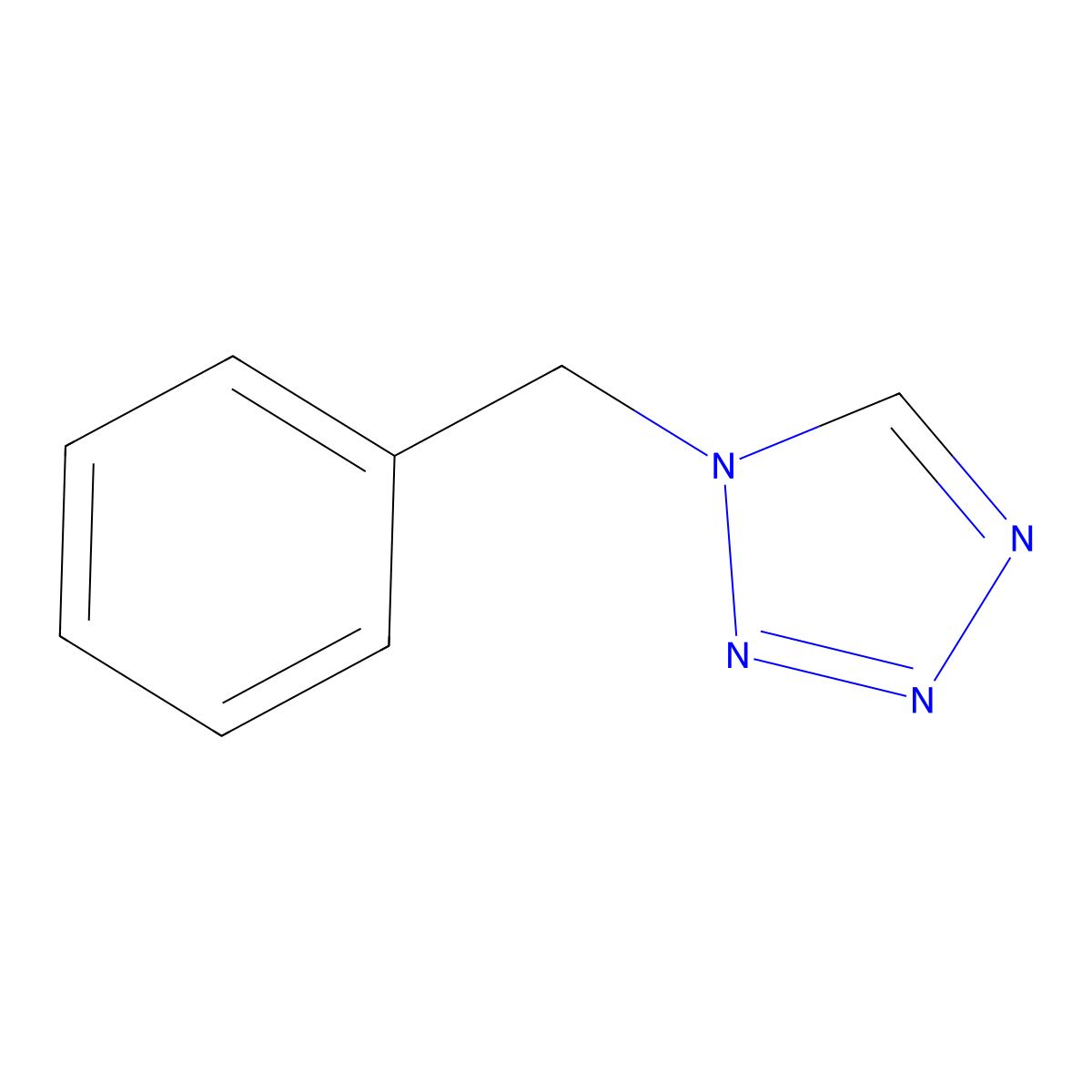 1-benzyl-1H-1,2,3,4-tetrazole molecular structure, CAS 6926-50-7