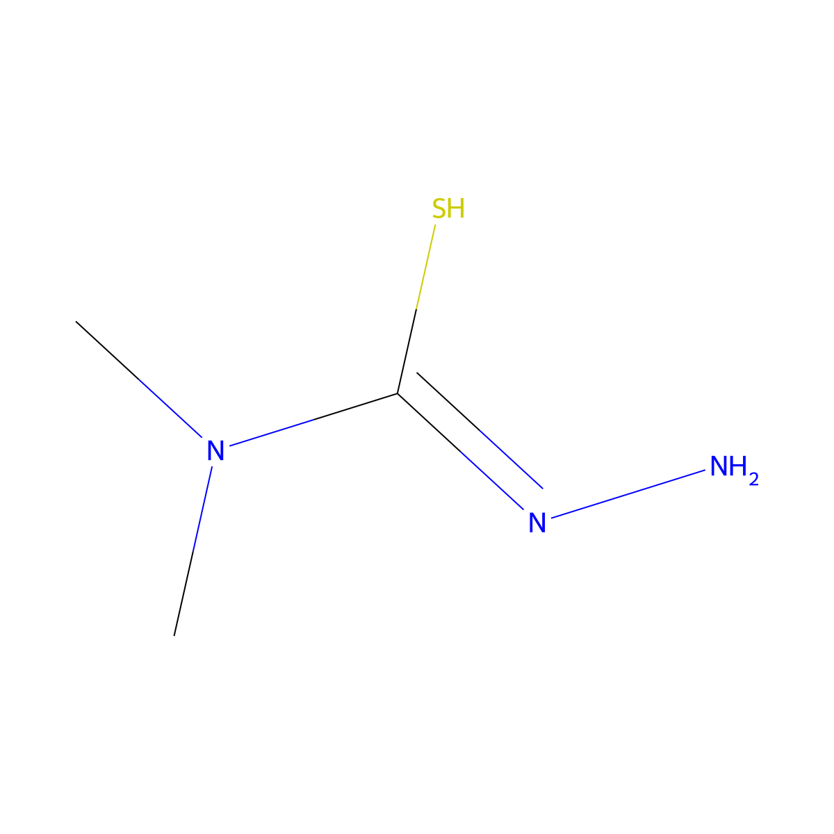 N'-amino-N,N-dimethylcarbamimidothioic acid molecular structure, CAS 6926-58-5