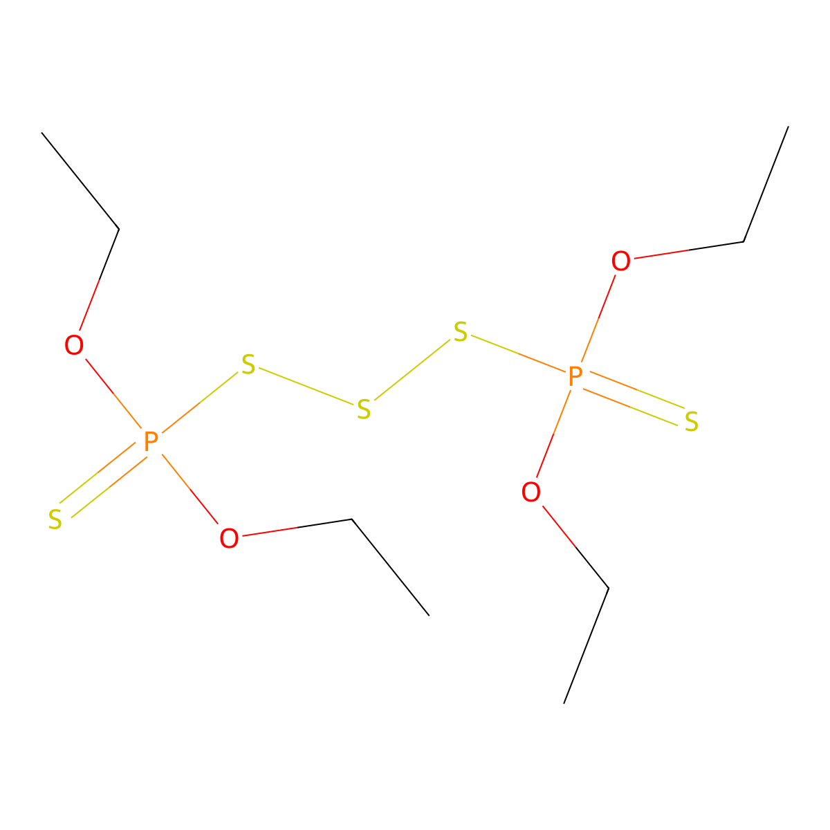 Bis(diethoxythiophosphinoyl) trisulphide molecular structure, CAS 6926-73-4