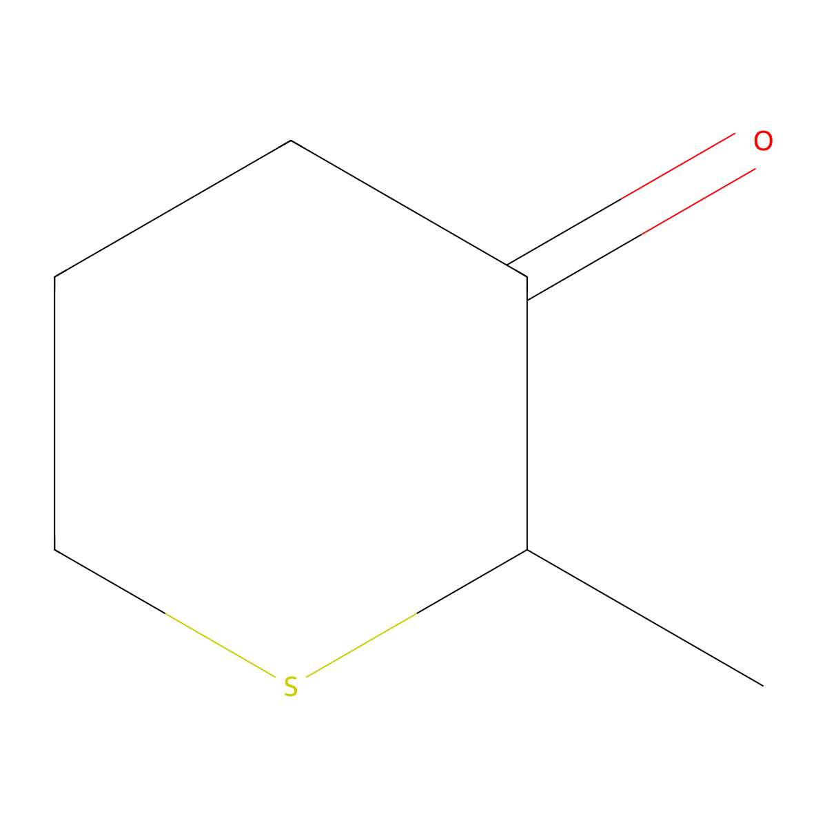 2-Methylthian-3-one molecular structure, CAS 69261-29-6