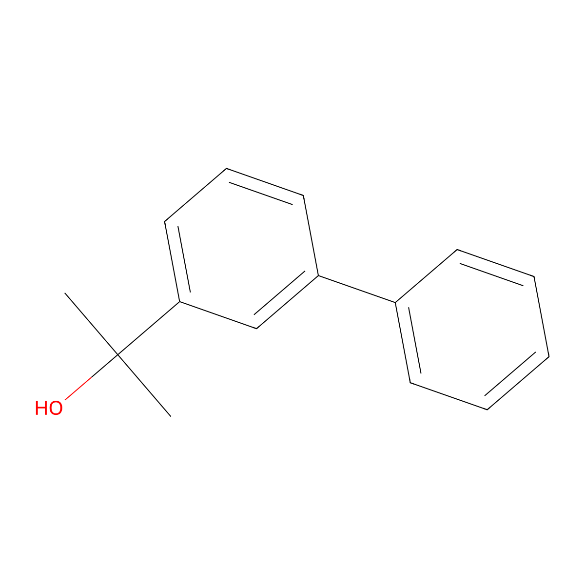 2-([1,1'-Biphenyl]-3-yl)propan-2-ol molecular structure, CAS 69261-39-8