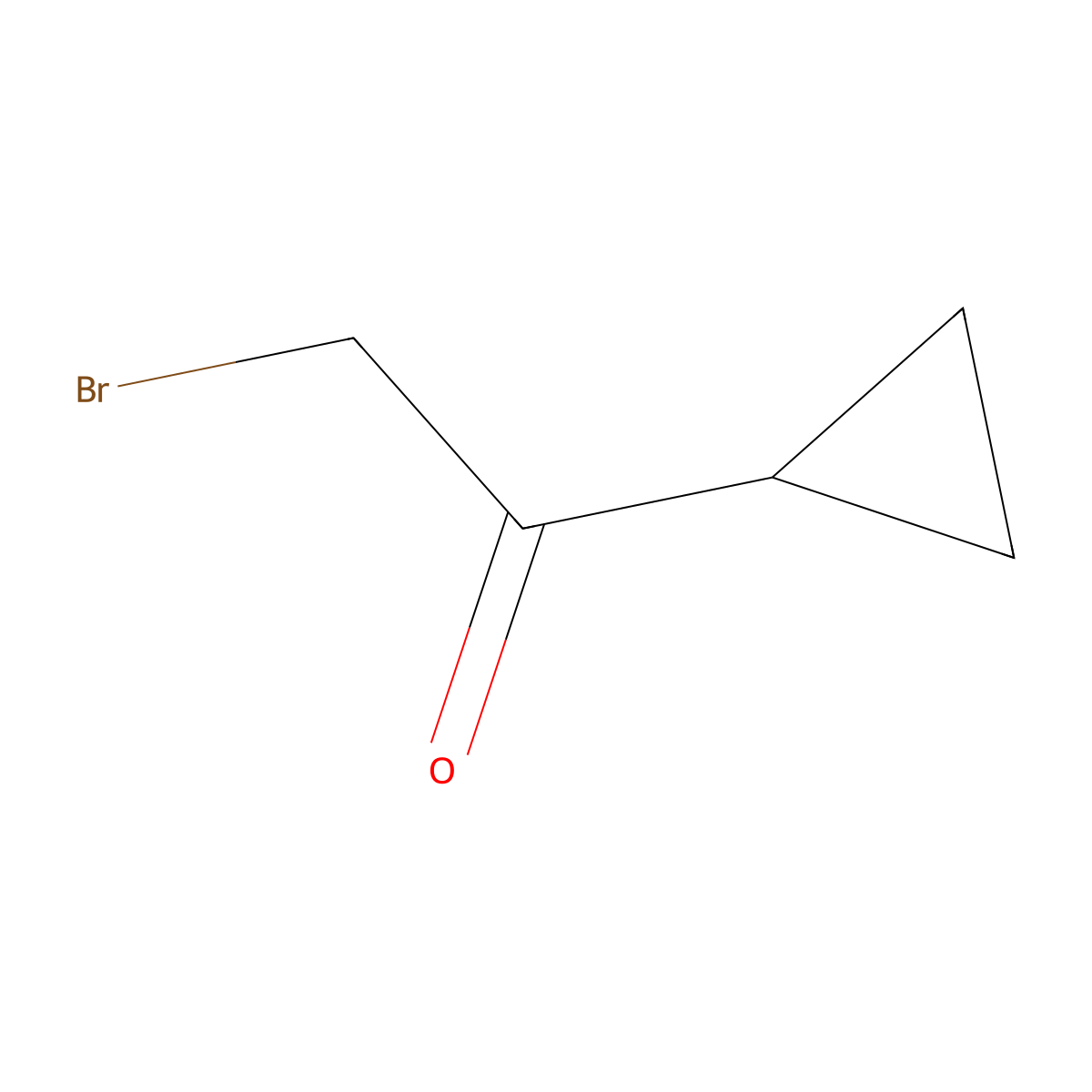 2-Bromo-1-cyclopropylethan-1-one molecular structure, CAS 69267-75-0
